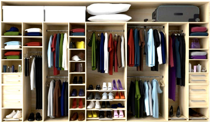 wardrobe interior layout